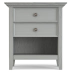 WYNDENHALL Halifax SOLID WOOD 24 inch Wide Bedside Nightstand Table