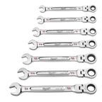 144-Position Flex-Head Ratcheting Combination Wrench Set SAE and METRIC (14-Piece)