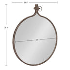 Kate and Laurel Yitro Round Wall Mirror
