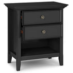 WYNDENHALL Halifax SOLID WOOD 24 inch Wide Bedside Nightstand Table