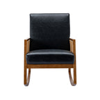 Living room Comfortable rocking chair living room chair Armchair Upholstered Tall Back Accent Glider Rocker