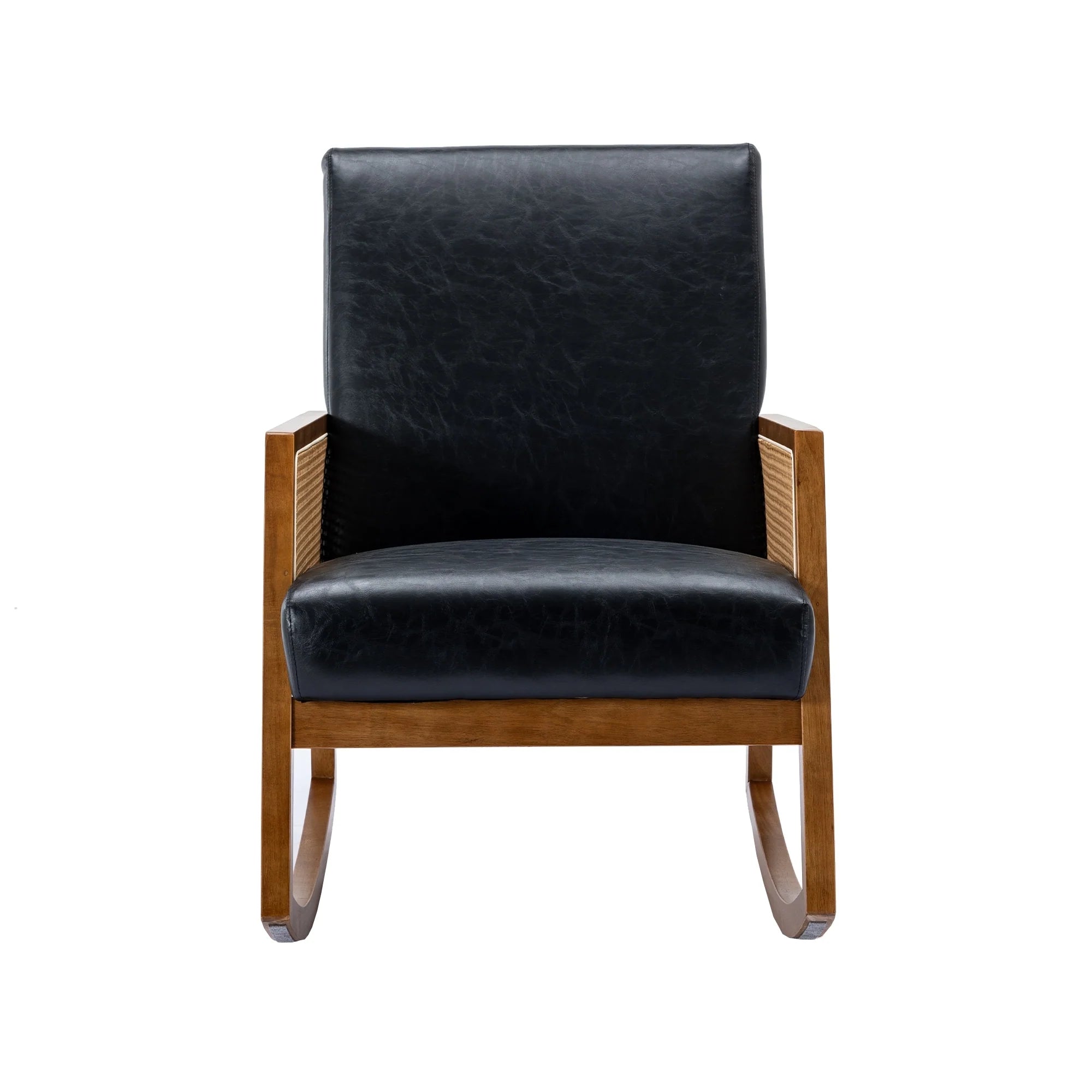 Living room Comfortable rocking chair living room chair Armchair Upholstered Tall Back Accent Glider Rocker