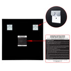 Frameless Beveled Prism Wall Mirror-Square/Rectangluar - Clear