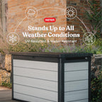 KETER Denali 200 Gallon Resin Deck Box for Outdoor Storage