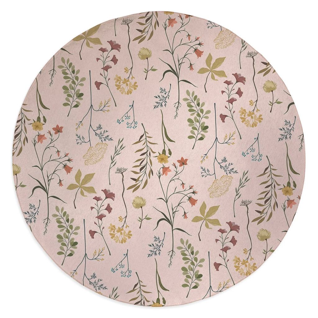 FALL BOTANICALS BLUSH Kitchen Mat By Kavka Designs