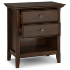 WYNDENHALL Halifax SOLID WOOD 24 inch Wide Bedside Nightstand Table