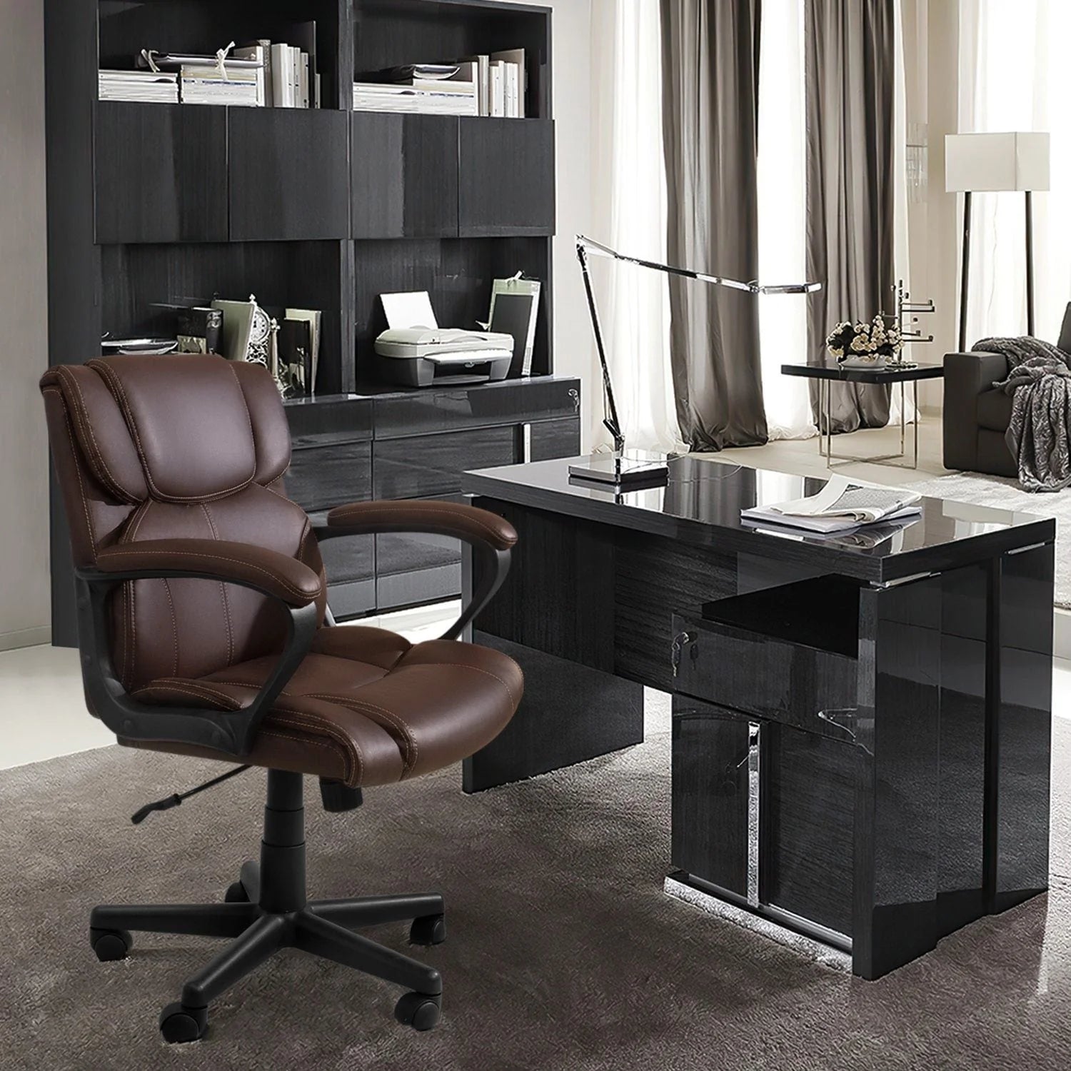 Homall Mid Back Office Chair - Swivel Computer Task Chair