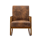 Living room Comfortable rocking chair living room chair Armchair Upholstered Tall Back Accent Glider Rocker