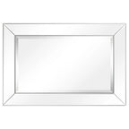 Beveled Rectangular Clear HD Wall Mounted Mirror for Bathroom, Vanity, Bedroom Mirrors, 3 sizes