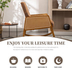 Living room Comfortable rocking chair living room chair Armchair Upholstered Tall Back Accent Glider Rocker