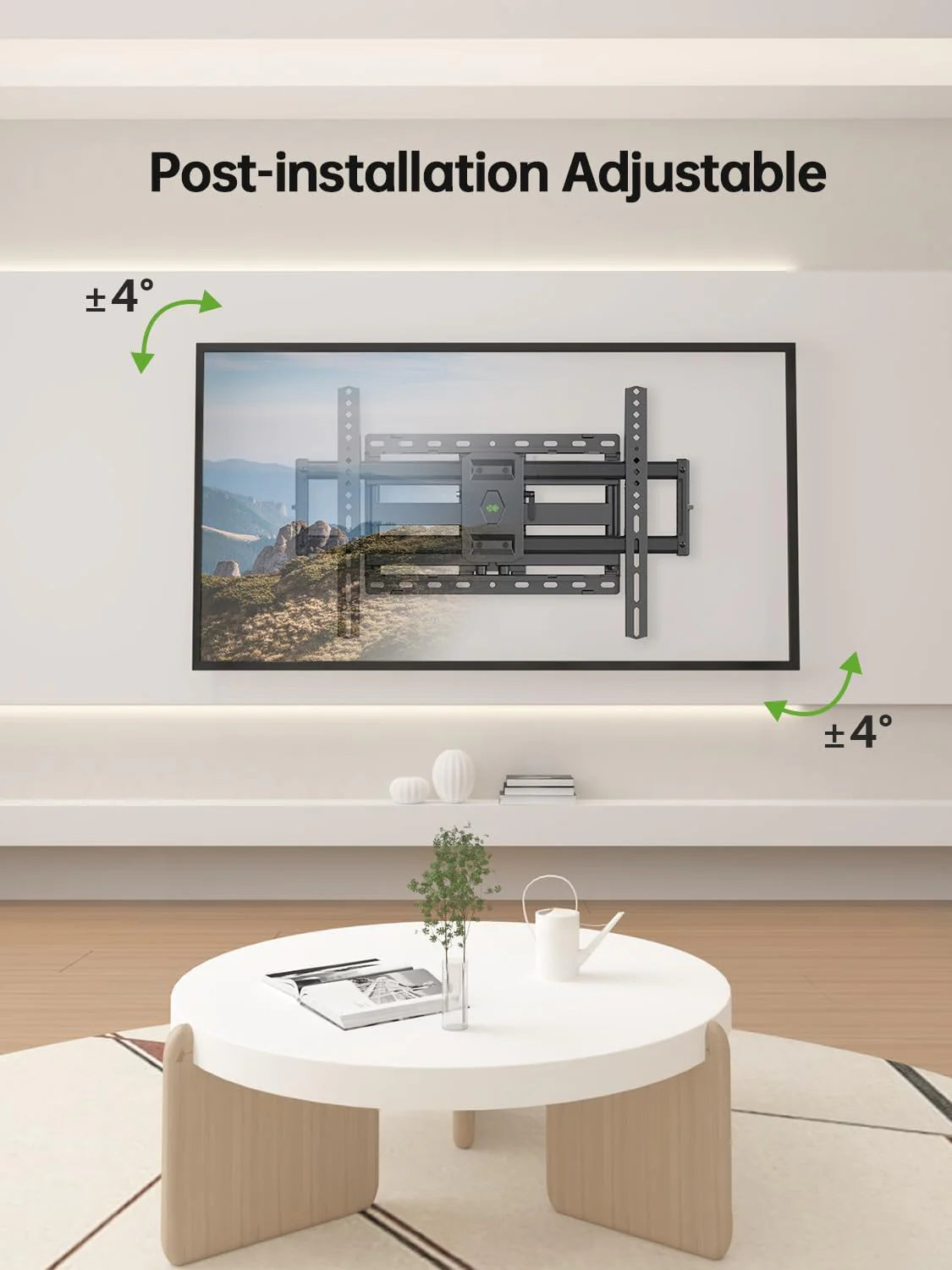 USX Mount Full Motion TV Wall Mount for Most 42-86 inch Flat Screen