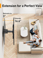 Perlegear Full Motion TV Wall Mount for 42-85 inch TVs