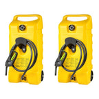 14 Gal Diesel Fuel Tank Container Pump, 2 Pack, Yellow
