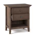 WYNDENHALL Halifax SOLID WOOD 24 inch Wide Bedside Nightstand Table