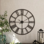 Solange Round Metal Wall Clock