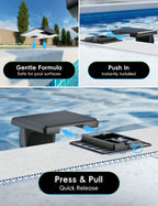 POOLHACKER Solar Pool Lights Only for Steel Wall Above Ground Pool