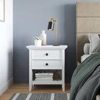 WYNDENHALL Halifax SOLID WOOD 24 inch Wide Bedside Nightstand Table