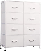 WLIVE Fabric Dresser for Bedroom, Tall Dresser with 8 Drawers