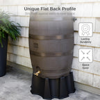 RTS Home Accents 50-Gallon Rain Barrel with Brass Spigot