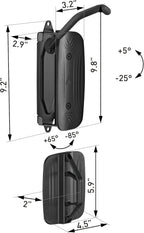 MONTEK Swivel Bike Wall Mount, Bike Hangers for Garage, Holds up to 66lbs,2 Pack