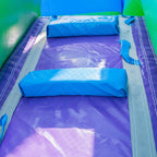 16 Purple Tropical Lightweight Premium Commercial Grade Water Slide Inflatable with Attached Pool for Kids and Adults (with Blower), Wet Dry Use, Summer Fun