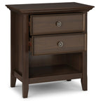 WYNDENHALL Halifax SOLID WOOD 24 inch Wide Bedside Nightstand Table