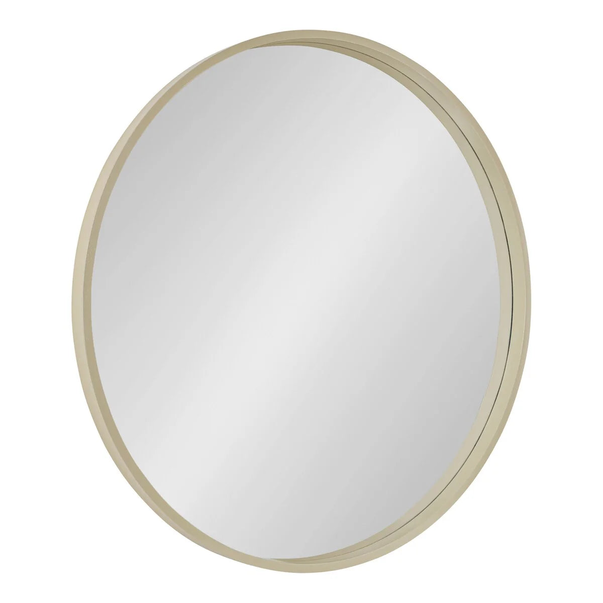 Kate and Laurel Travis Round Wood Accent Wall Mirror