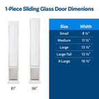 PETSAFE Sliding Glass Pet Door - No-Cut DIY Install for Renters
