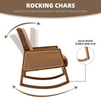 Living room Comfortable rocking chair living room chair Armchair Upholstered Tall Back Accent Glider Rocker