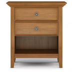 WYNDENHALL Halifax SOLID WOOD 24 inch Wide Bedside Nightstand Table