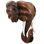 Wooden Elephant Head Wall D��cor