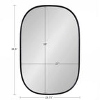 Kate and Laurel Caskill Capsule Framed Wall Mirror