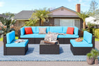 VONGRASIG 5 Piece All-Weather Patio Furniture Set with Ottoman
