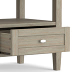 WYNDENHALL Norfolk SOLID WOOD 20 inch Wide Rectangle Transitional End Side Table - 20 inch Wide