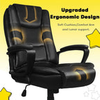 Bossin Big and Tall Office Chair High Back Executive Chair Ergonomic Adjustable Executive Leather Chair,400lbs