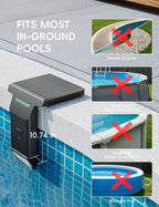 POOLHACKER Solar Pool Lights Only for Steel Wall Above Ground Pool
