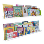 Wallniture Boston 46 Floating Shelves for Wall, Picture Ledge (Set of 4)