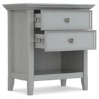 WYNDENHALL Halifax SOLID WOOD 24 inch Wide Bedside Nightstand Table