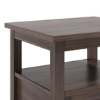 WYNDENHALL Norfolk SOLID WOOD 20 inch Wide Rectangle Transitional End Side Table - 20 inch Wide