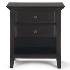 WYNDENHALL Halifax SOLID WOOD 24 inch Wide Bedside Nightstand Table