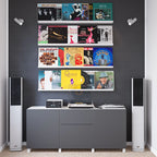Wallniture Boston 46 Floating Shelves for Wall, Picture Ledge (Set of 4)