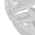 Madison Park Rosalie Textured Feather 3-piece Metal Disc Wall Decor Set