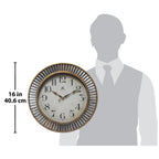 Ruche Rustic Industrial 16-inch Wall Clock by Infinity Instruments - 16 x 2 x 16
