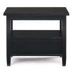 WYNDENHALL Norfolk SOLID WOOD 14 inch Wide Rectangle Transitional Narrow Side Table - 14 Inches wide
