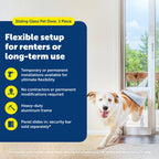 PETSAFE Sliding Glass Pet Door - No-Cut DIY Install for Renters