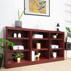 Concepts in Wood Triple Wide Wood Bookcase, 9 Shelf, 36 inch Tall