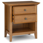 WYNDENHALL Halifax SOLID WOOD 24 inch Wide Bedside Nightstand Table