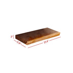 Home Soft Things 1 PieceTeak Shelf With Live Edge Wooden Wall Shelves