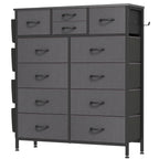 12 Drawer Dresser Fabric Tall Dressers for Bedroom Chest of Drawers