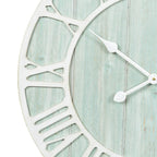 The Gray Barn Cocklebur Green-Blue Quartz Coastal Wall Clock